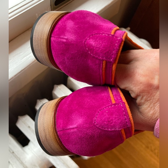 Mr Evans Suede Fuschia Oxfords. The Office of Angela Scott. - Picture 2 of 7